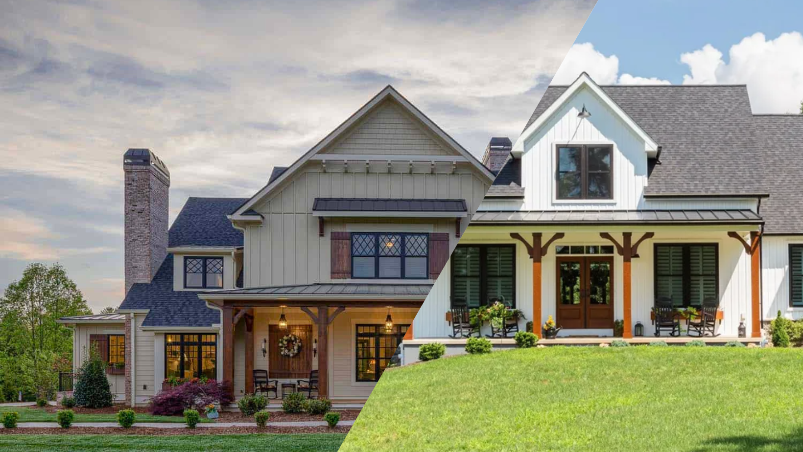 country farmhouse versus modern farmhouse